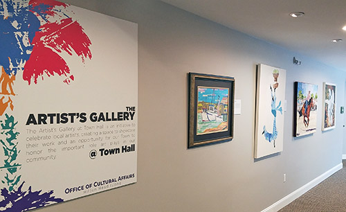 Municipal Artist's Gallery Sign and Artwork