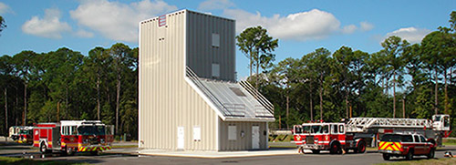 Fire Rescue Training Facility and Trucks
