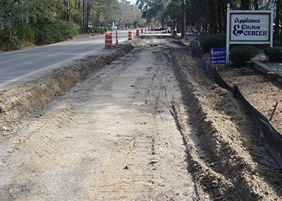 New Orleans Road Pathway Construction