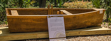 Replica of bateaux at Historic Mitchelville Freedom Park