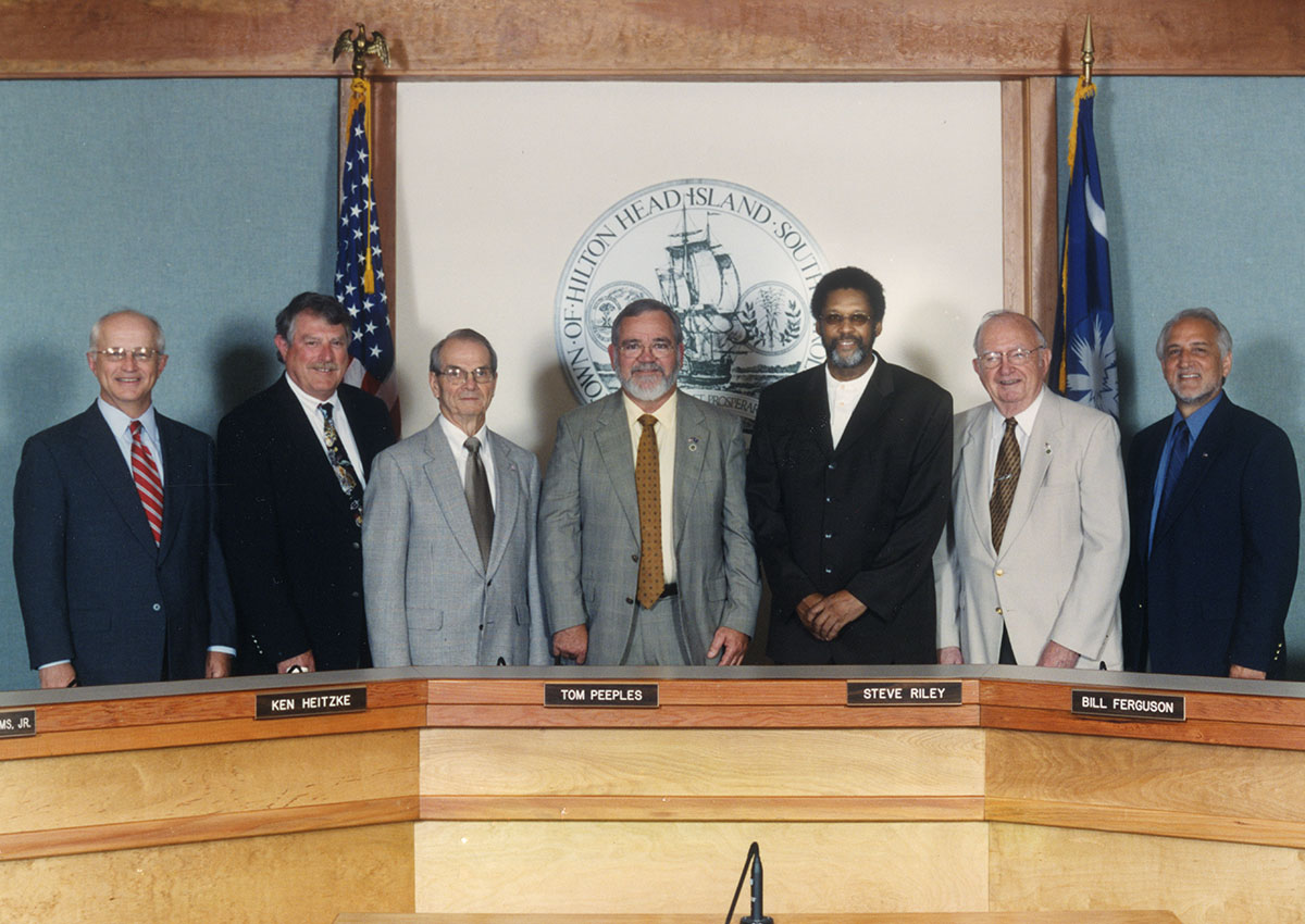 2003-2009 Town Council in front of Council Chambers Dais