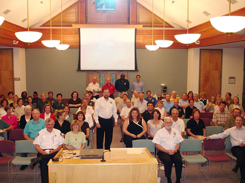 Group photo of Town Staff in Council Chambers
