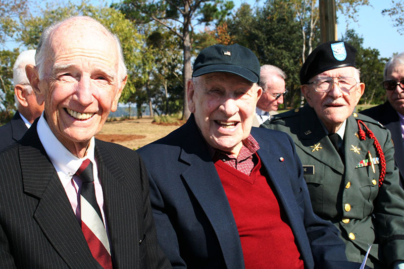 Mayors Ewing, Racusin and Barkie at Veteran's Day Ceremony